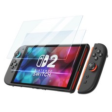 조이트론 닌텐도스위치2 9H 강화유리 SE 액정 보호필름 2p 세트, 투명, 1세트, SW2-FILM04