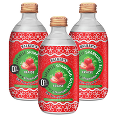 馬來西亞 WALKER'S 無糖氣泡飲 草莓風味, 290ml, 3瓶