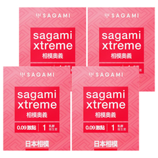 SAGAMI 相模 相模奧義 衛生套 0.09激點 190 x 53 x 0.90mm, 1入, 4個