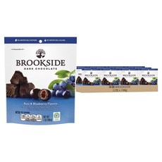 美國 BROOKSIDE 巴西莓夾餡黑巧克力, 12包, 198g