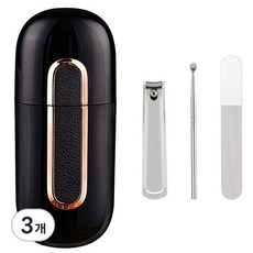 여행용 위생케어 키트, 블랙, 3개