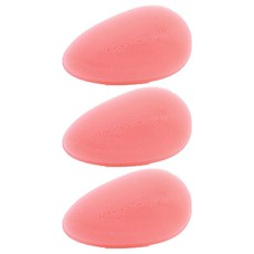 矽膠美妝毛孔清潔刷 NC_01_03, 粉紅色, 3個