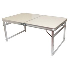 FOSO 方管無傘孔鋁合金折疊桌 加寬款 時尚白 120公分 露營折疊桌, 1個, 120 公分