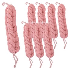 ABM 現代麻花沐浴巾, 顏色隨機, 8個, 1入