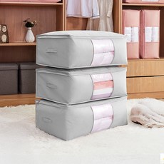 MF스토어 마이홈 대용량 다용도 접이식 패브릭 이불 보관 리빙박스, 01그레이, 6개