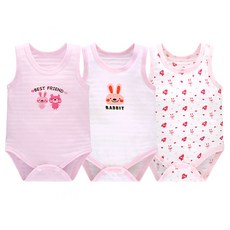 STARDOOR 印花無袖包屁衣3件組