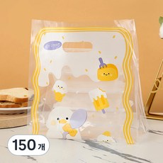 세븐집 오리 비닐포장 간식 구디백 극소, 화이트, 150개