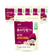 퓨어잇 핑거 동그란 야채링, 자색고구마, 40g, 6개