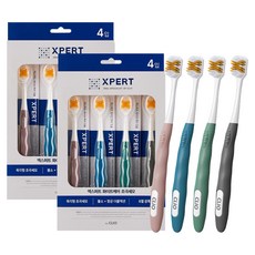 XPERT 亮白護理含氟超細毛牙刷, 4入, 2個