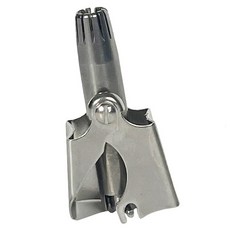不鏽鋼手動鼻毛修剪器, 1個, 銀色
