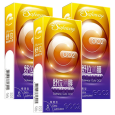 Safeway GOO2 薄膜衛生套 極潤型, 6個, 3盒