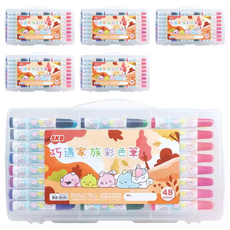 SKB 文明 巧遇家族彩色筆, 48色, 6盒