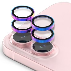 모란카노 메탈 링 카메라 렌즈 강화유리 2p 세트 오로라, 1세트