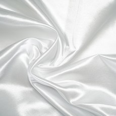 Nabitouch 高級寬幅緞面布料, 白色