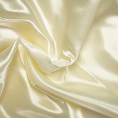 蝴蝶觸感 高級緞面寬幅布料, 象牙白