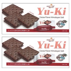 Yu-Ki 可可風味喜馬拉雅鹽夾心餅 2枚 8包, 152g, 2盒