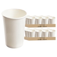 Tamsaa 純白紙杯, 100個, 2組