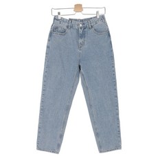 BBAEBBAE 女款後鬆緊帶半哈倫牛仔褲