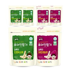 Pure Eat 孩童蔬菜風味米餅條 4入組, 南瓜口味+紫薯口味, 1組