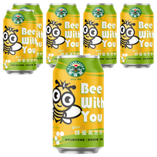 愛蜂園 愛泡泡蜂蜜氣泡飲禮盒 6瓶, 1個, 1980ml