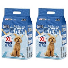 咕沛日常 寵物尿布墊 經典款, XL, 25片, 2包