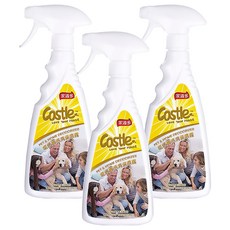 Castle 家適多 寵居實感消臭噴霧, 有效分解寵物的尿味和特殊體味, 7重防護機制, 無毒低敏貓狗適用, 500ml, 3瓶