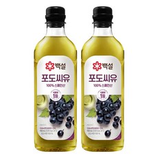백설 포도씨유, 900ml, 2개