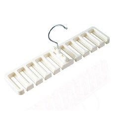 밸트 허리띠 넥타이 정리걸이, 화이트, 1개