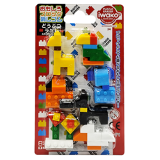Iwako 造型橡皮擦 ER-BRI 038 3歲以上, 多色, 1組
