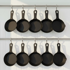 리빙메이트 먹방 손잡이 앞접시, 블랙, 10개, 단품