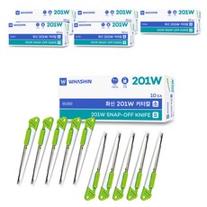 WHASHIN 201W鋼製切刀小9mm 10p, 混合顏色, 60個