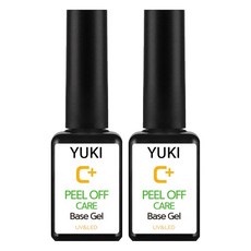 YUKI 可剝式護理底膠, 單一顏色, 7ml, 2個