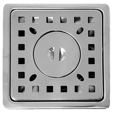 阿水師 台灣製造 304不鏽鋼材質 洗衣機地排, 10 x 10cm, 1個