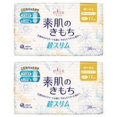 elleair 艾黎艾爾 elis 愛麗思 清爽零感日用超薄 衛生棉, 17cm, 36片, 2包