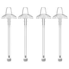 soonsooa 重力球吸管替換裝, 透明, 4個