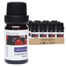 AROMANIA 香薰精油12瓶組 10ml 清新舒壓, 野莓, 120ml, 1組