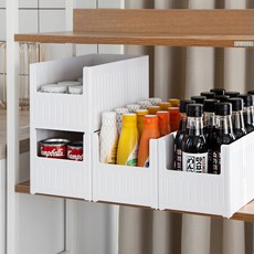 코멧 홈 깔끔한 펜트리 정리함, 화이트, 4개