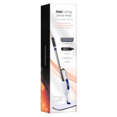 AKei. 噴霧拖把 + 超細纖維拖布 4入 + 刮刀, 1組