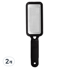 Foaming Home 高效去腳皮器 新款長柄不鏽鋼 黑色, 100g, 2個, 1入