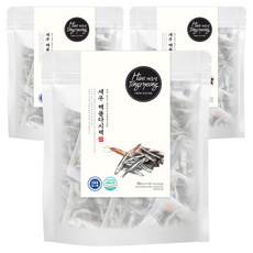 해통령 국물 내기 비법 새우 해물다시팩, 90g, 3개