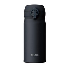 THERMOS 膳魔師 不鏽鋼保溫瓶 食洗機對應模型, 黑色, 350ml, 1個