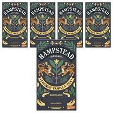 햄스테드 유기농 프랜치 바닐라 티, 2g, 20개입, 5개