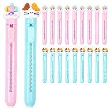 Pinkfoot 動物造型公仔筆型橡皮擦2款 各5入, 混色, 2組