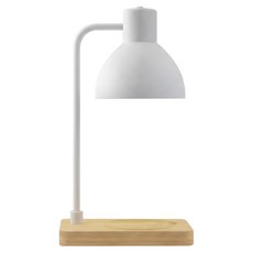 韓風原木底座融燭燈 800g, 白色款