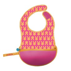 b.box 旅行圍兜袋 聚酯纖維材質 適用年齡: 0歲以上, 小小兔 粉色 + 黃色, 1個