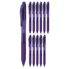 Pentel 飛龍文具 Energel X 中性筆 0.7mm BL107-VX 12入, 紫色, 一, 1套