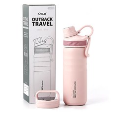 OSLO Outback不鏽鋼旅行保溫杯, 粉色, 500ml, 1個