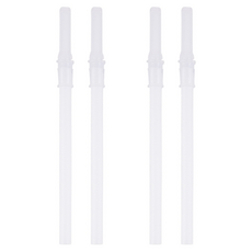 PiYOPiYO 黃色小鴨 滑蓋造型水壺吸管 2入 Set 柔軟矽膠材質 無毒材質, 黃色, 2包