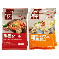 동원 면발의신 해물칼국수 236g 2p + 얼큰칼국수 268g 2p, 1세트
