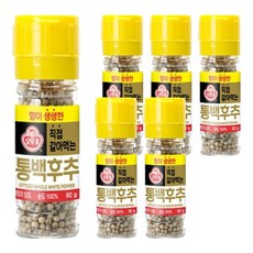 오뚜기 직접 갈아먹는 통백후추, 6개, 60g